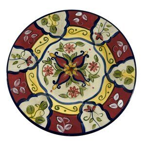 Pier One 1 Vallarta Hand Painted Salad Plate 9" Southwestern Earthenware